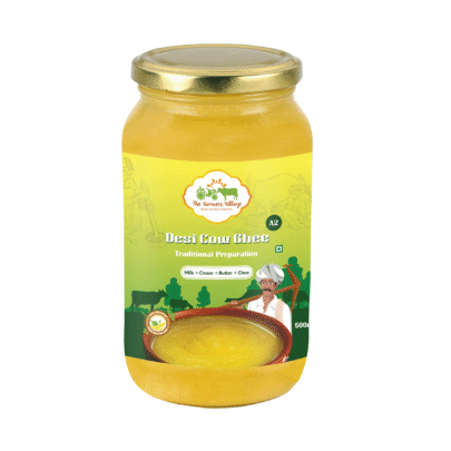 Desi Cow (A2) Ghee - 500ml (Traditional Preparation)