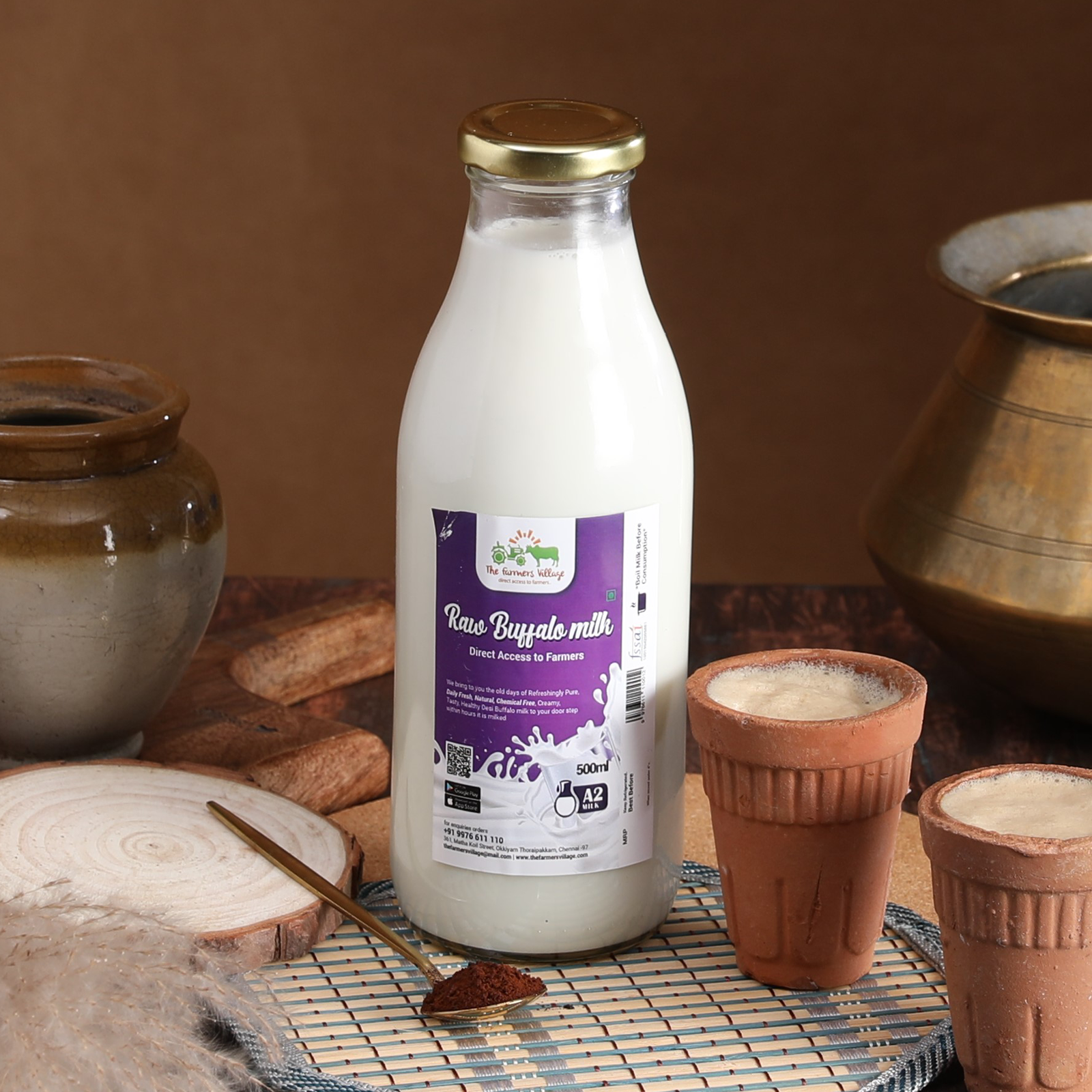 Raw Desi Buffalo Milk (A2 Milk) - 500ml - Image 3